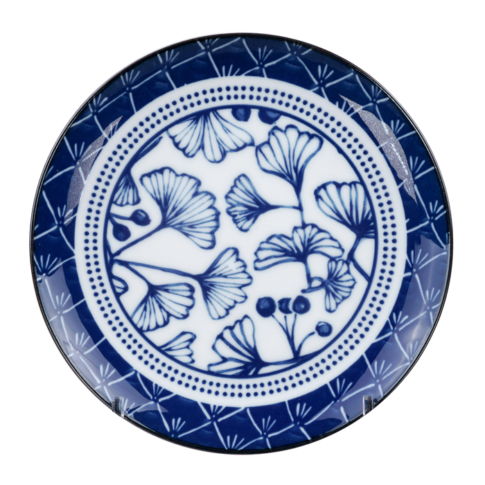 Scheur huilen Vertrek Blue / White Plate Ginko - Flora Japonica - 20,6 x 2,2 cm ⋆ The Oriental  Shop